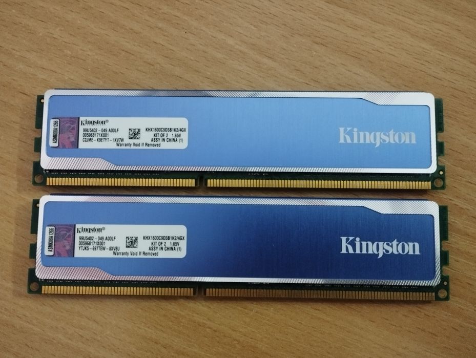 Память DDR3 Kingston Blue 8Gb 1600 MHz KHX1600C9D3B1K2/4GX