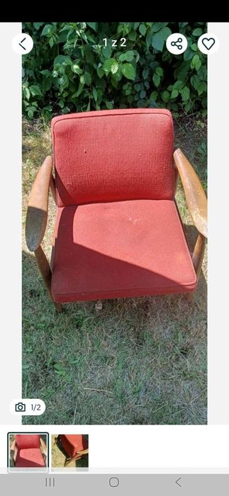 Fotel kedziorek czerwony