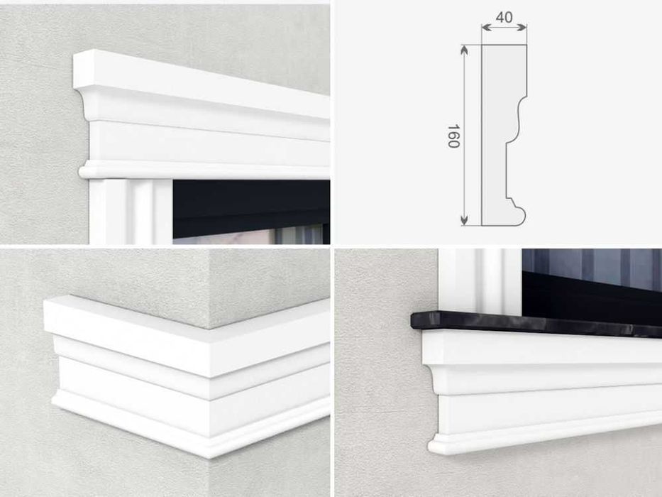 Listwa sztukateryjna zewnętrzna - Decor System GE16A