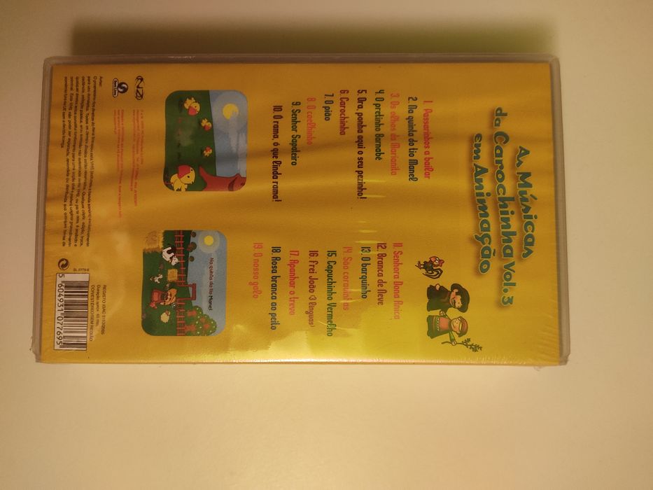 Cassete video VHS selada