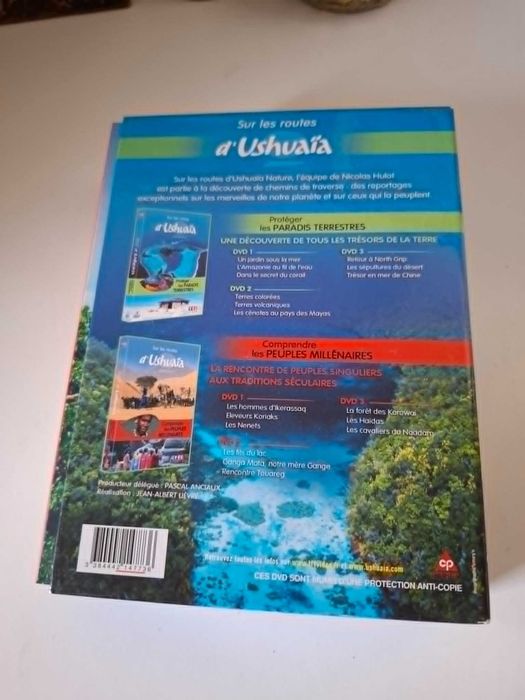 płyta 6 płyt DVD box program dokumentalny Sur les routes d'Ushuaïa Protéger Les Paradis terrestres Comprendre Les peuples millénaires po francusku