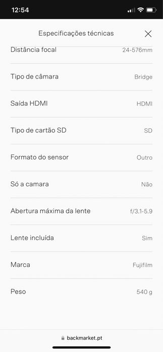 Máquina fotográfica e de filmar fujifilme