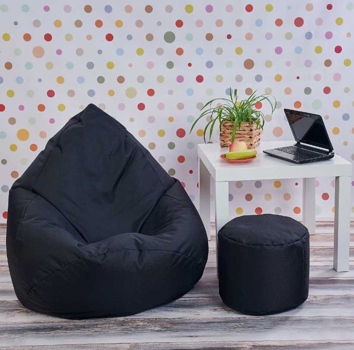 Nowa PUFA Worek Sako XXL + Podnóżek Dla Dzieci Siedzisko (GRATIS)