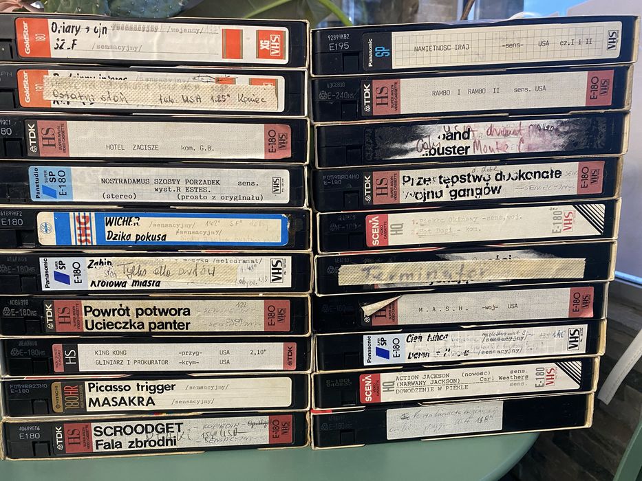 Kasety VHS 20 sztuk