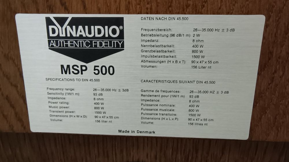 Dynaudio MSP 500 vintage o spektakularnym brzmieniu