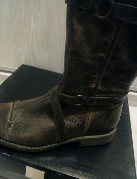 NOWE kozaki damskie-   skóra naturalna  rozmiar 39