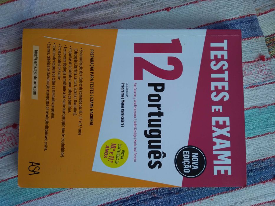 Livro português preparação para exame nacional