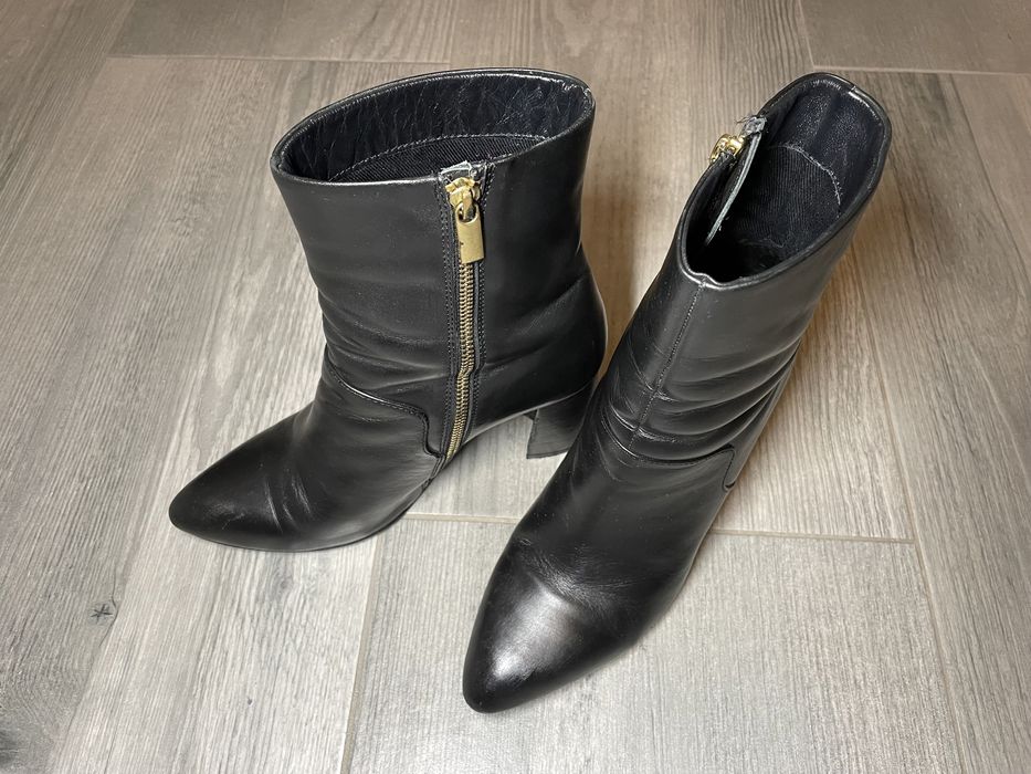 Reserved botki czarne skóra naturalna rozmiar 39
