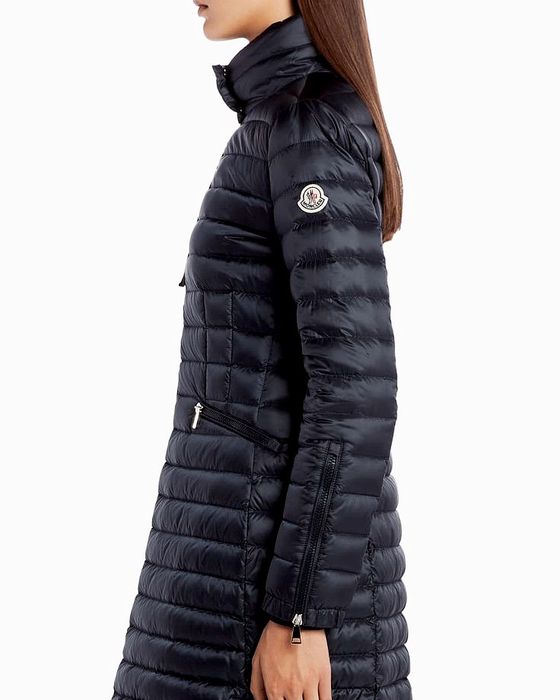 Moncler подовжений жіночий стильний демісезонний пуховик пальто XS-S