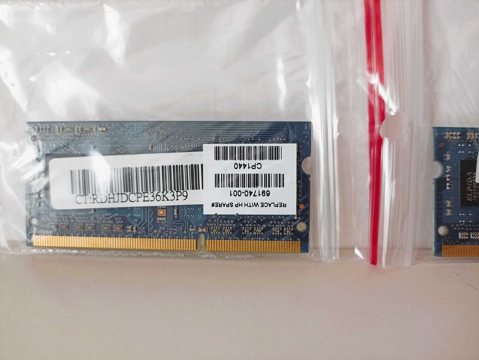 Pamięci Elpida DDR3 8GB (2x4GB) PC3 1600MHz stan bdb+