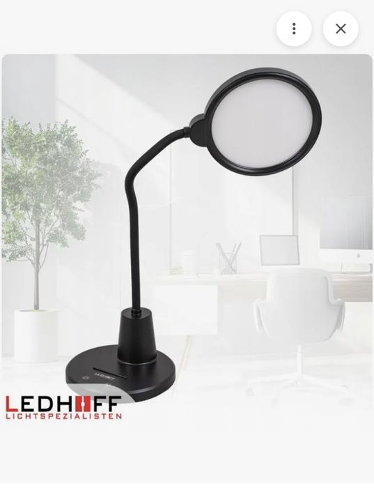 Lampka led biurkowa Ledhoff  czarna