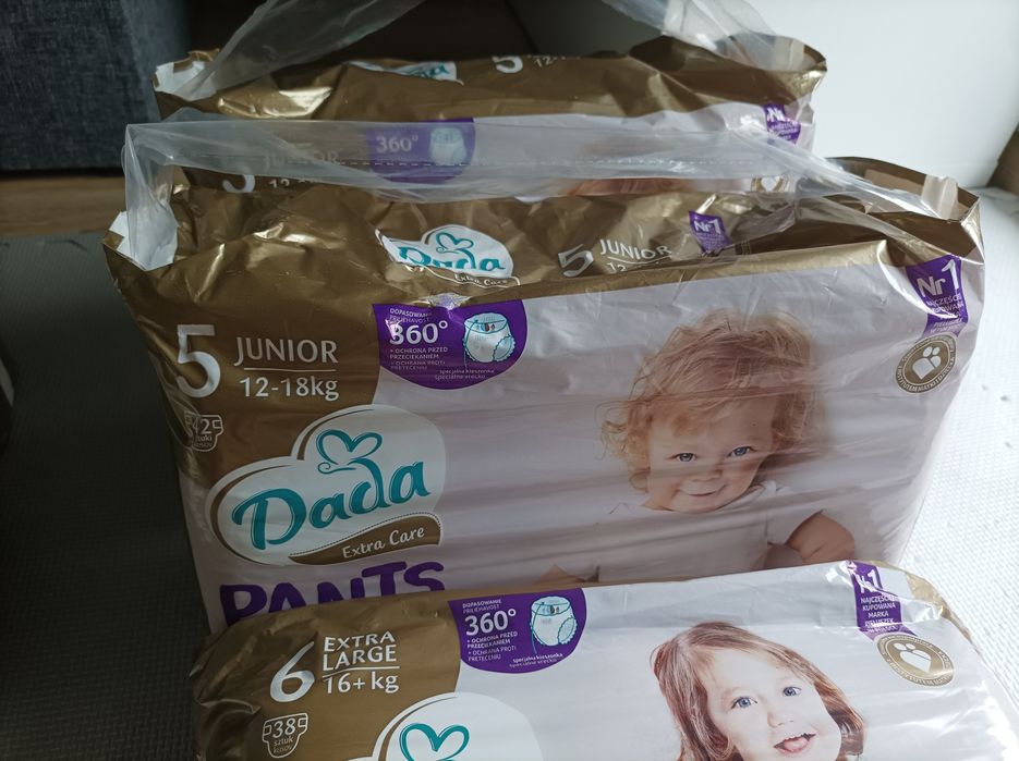 Dada pants rozmiar 5 i 6, 3 opakowania