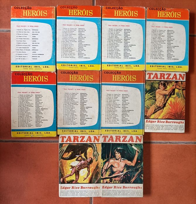 25 Livros Bonanza, Tarzan e Coleção Heidi anos 60