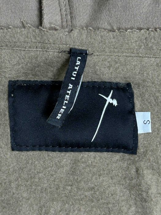 Худі Latui Atelier zip худи зіпка коричнева зипка кофта distressed S M