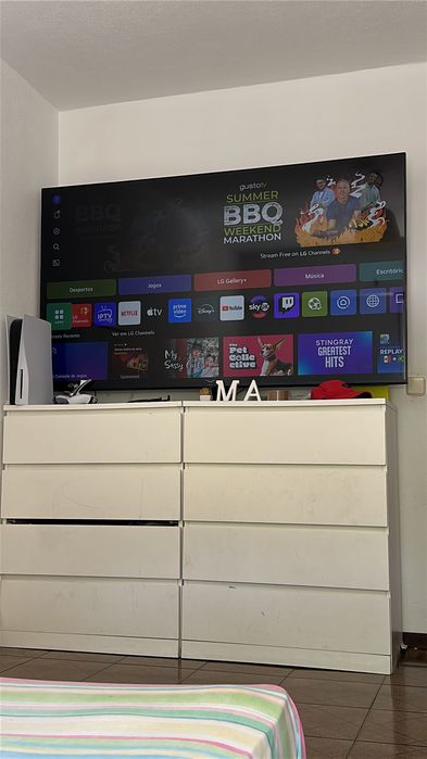 Tv 75 polegadas nova