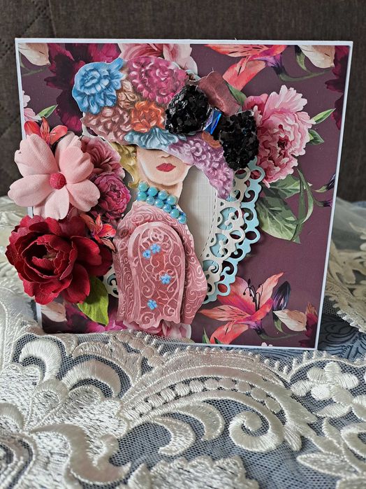 Damskie kartki na każdą okazję - urodziny handmade