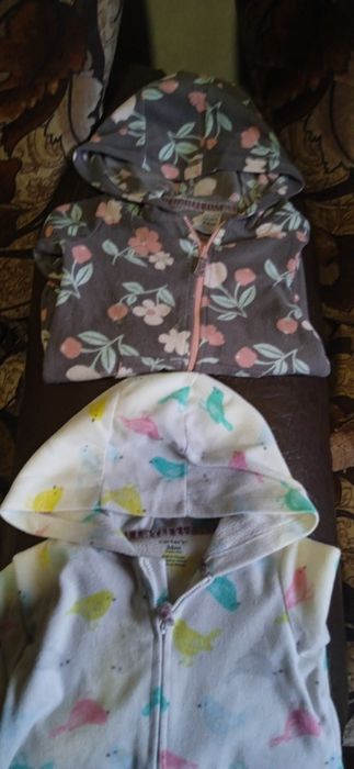 Флісові Ромпери/ комбінезони/ для двійнят/чоловічки/ Carters 86см