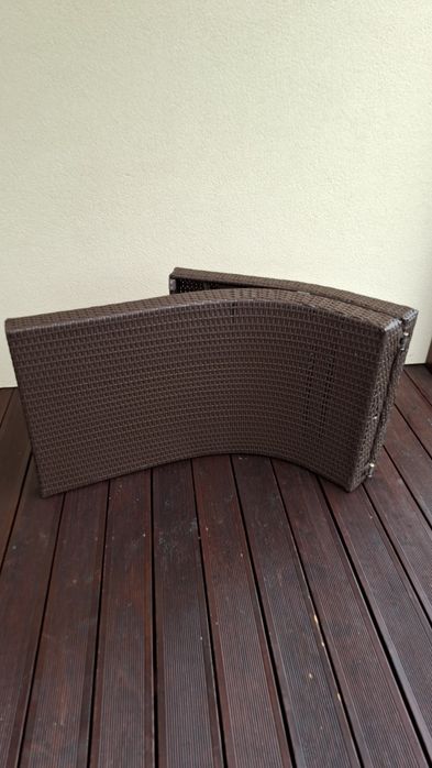 Leżak ogrodowy ratanowy