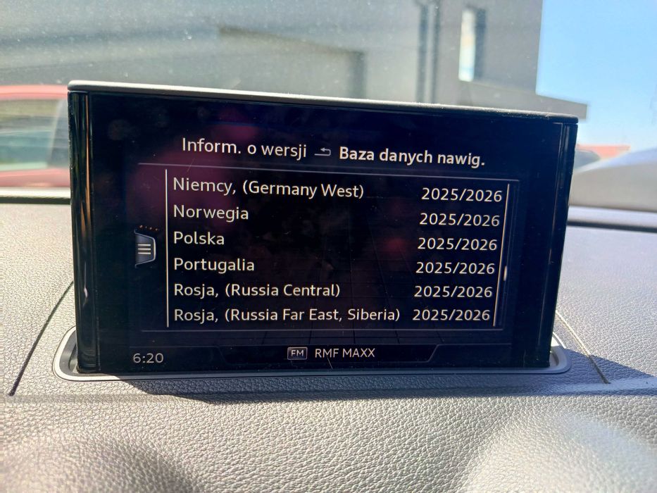 Aktualizacja map nawigacji system aktywacja funkcji Audi Skoda Seat VW