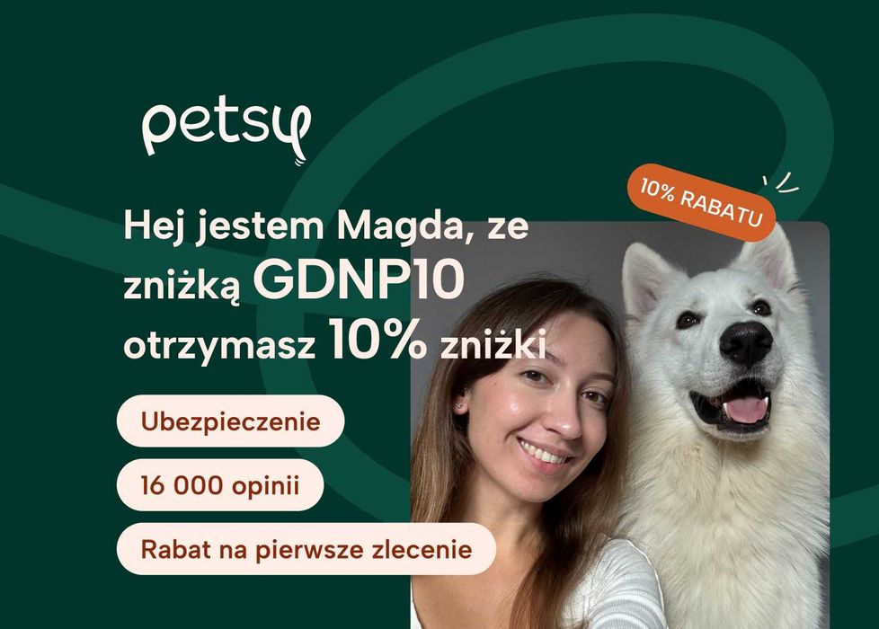 Magda, petsitter Petsy.pl - opieka od 35 zł, rabat 10% z kodem GDNP10