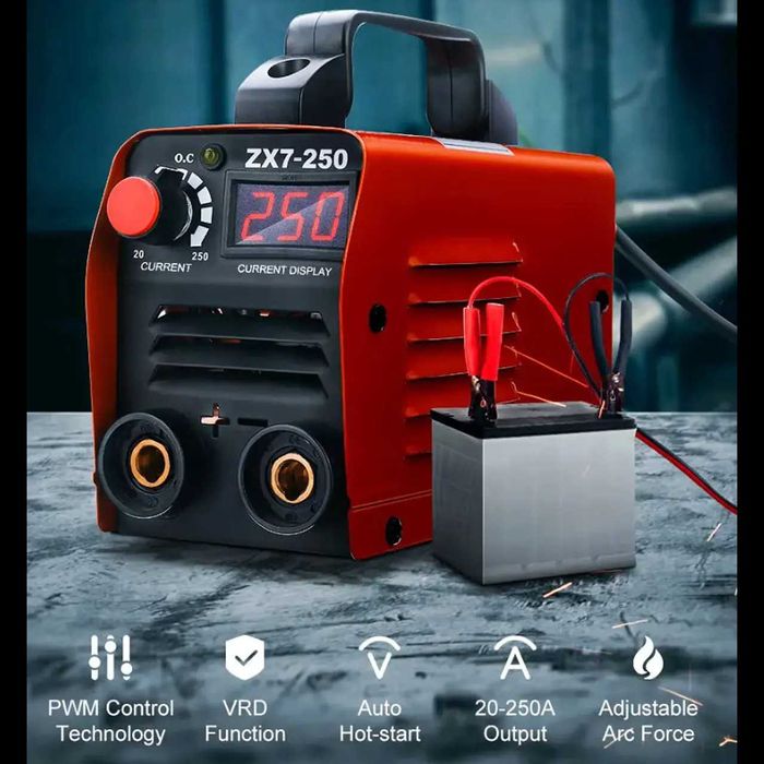 D62-Aparelho soldar INVERTER 250A com LCD Mini