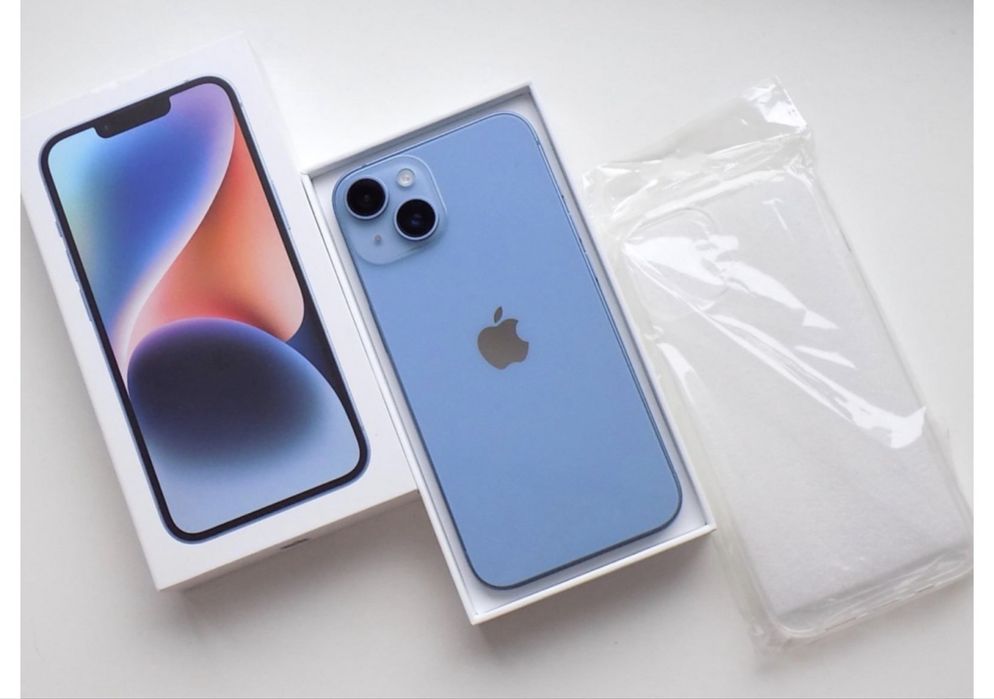 Iphone 14 blue stab idealny