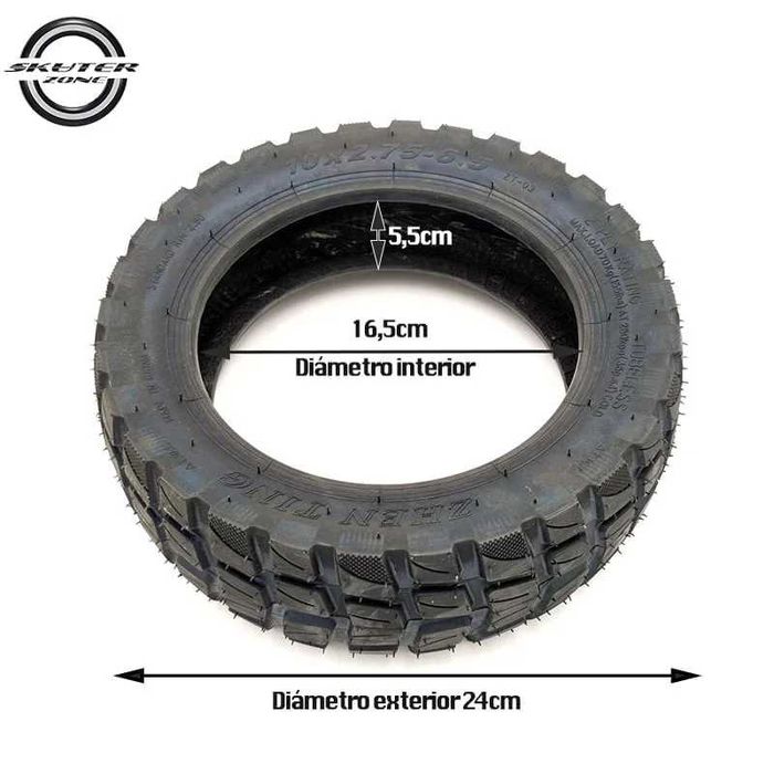 Pneu 10×2,75-6,5 Offroad [Xuancheng] Trotinete smartGyro Kaabo Zero