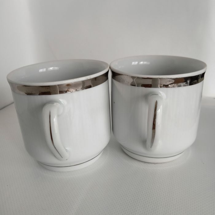 Zestaw 2 filiżanki Chodzież PRL Roman