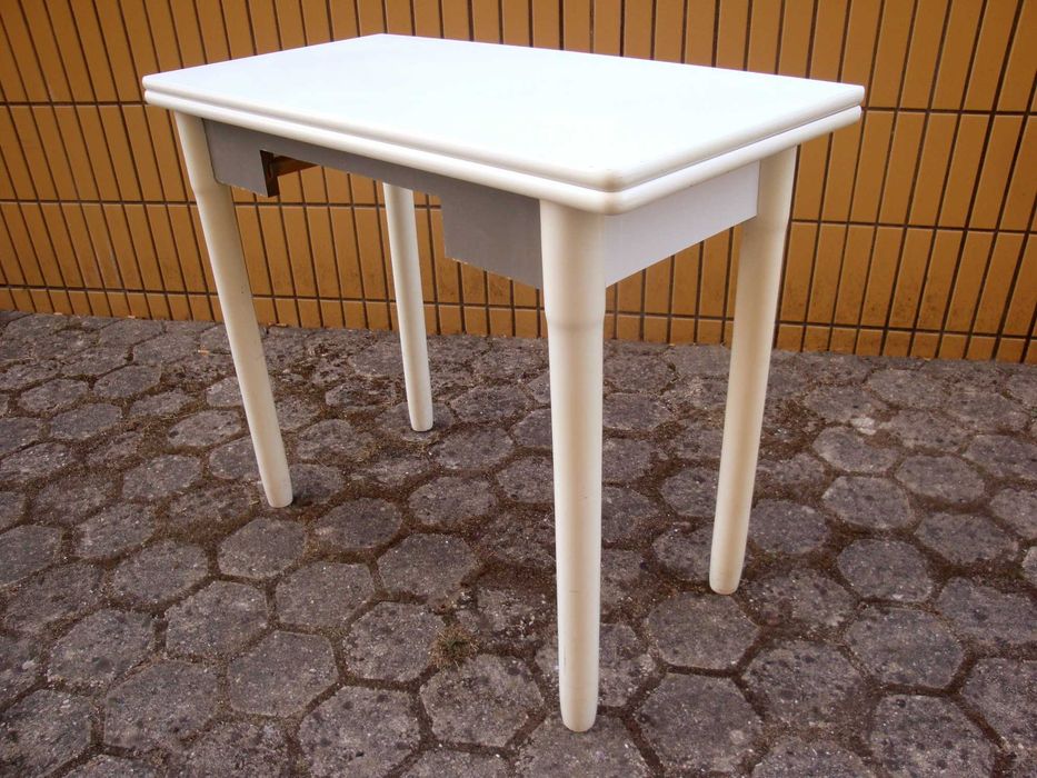 Mesa Branca Extensivel Desdobravel Madeira 89x89x62cm Jantar IKEA Copa