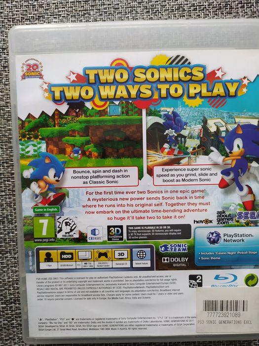 Sonic Generations PS3