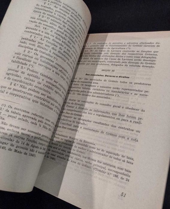 Organização Corporativa da Agricultura "Legislação" 1941