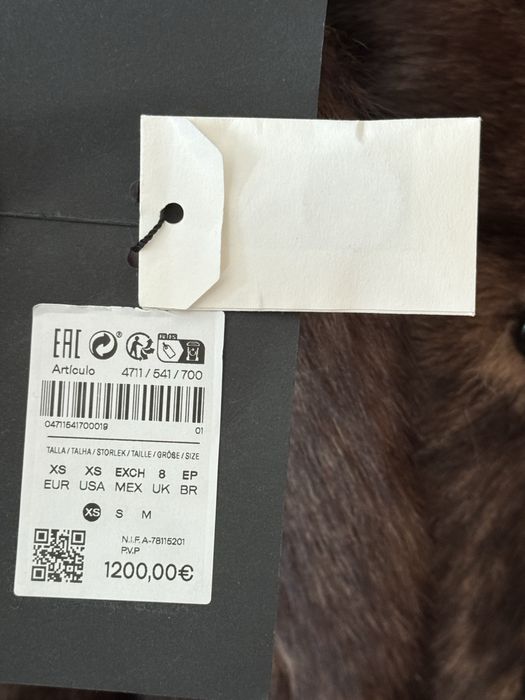 MASSIMO DUTTI piękne futro, nowe, biezaca kolekcja