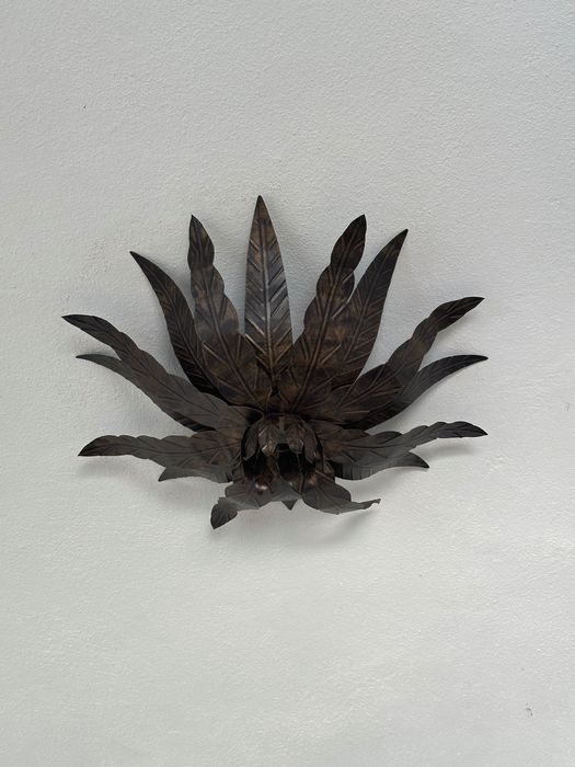 Candeeiro de tecto em design de folhas (vintage)