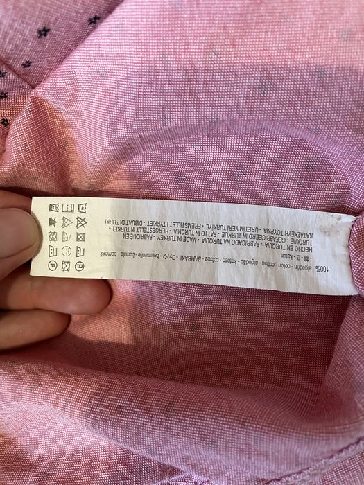 Чоловіча сорочка коротким рукавом Zara S мужская рубашка розовая