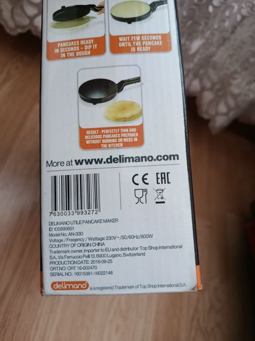 Млинниця Delimano електрична сковорідка блинница