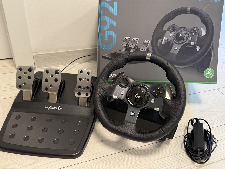 Logitech G920 – Kierownica + pedały | Xbox / PC | Stan JAK NOWA