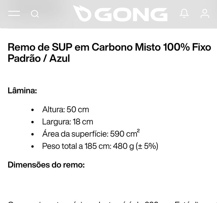 Remo SUP Gong 100%Carbon