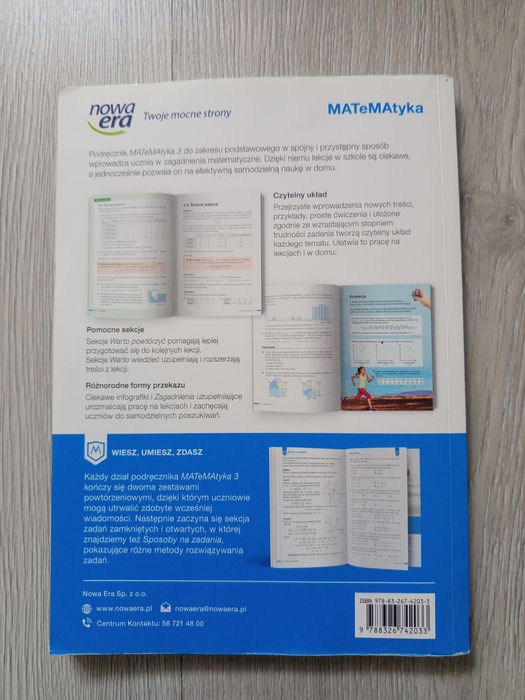 MATEMATYKA 3   Zakres podstawowy podręcznik dla liceum i technikum