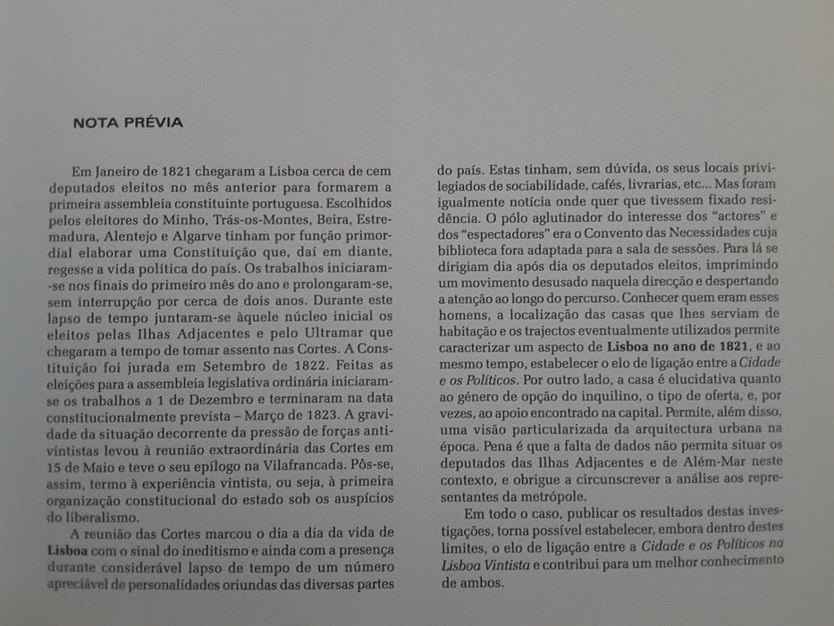 Lisboa 1821 A Cidade e os Políticos / Enciclopédia pela Imagem