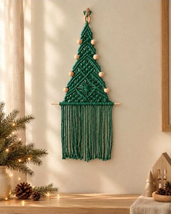 Árvore de Natal em macramé
