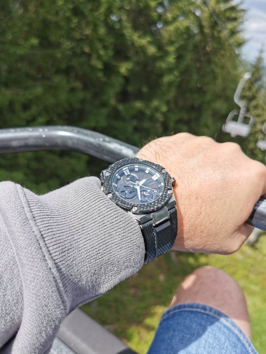 Casio G Shock Gst-B100xa 1a. Karbon, solar, szafir, Bluetooth .