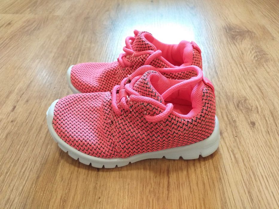 rozm 23 mothercare buciki adidasy sneakers różowe neonowe