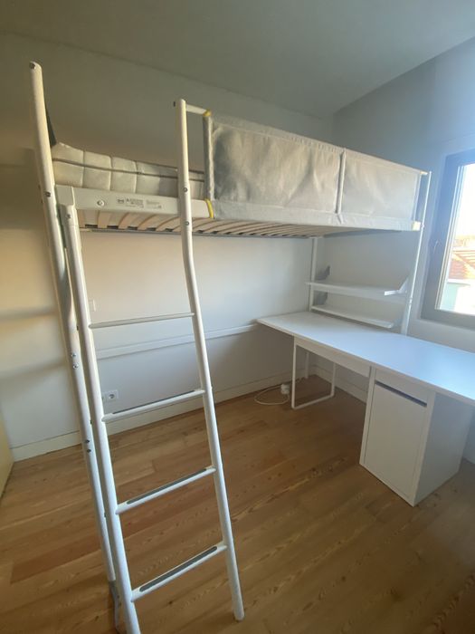 Cama alta beliche IKEA VITVAL