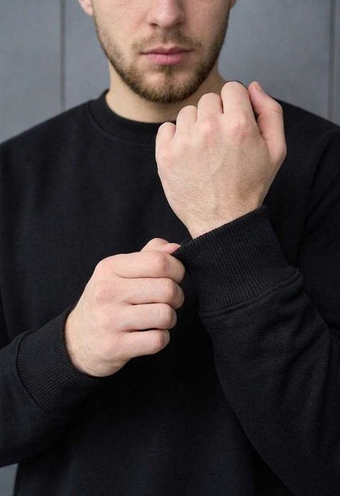 Базовий Світшот — Однотонна кофта Без Малюнків — XS/XXL