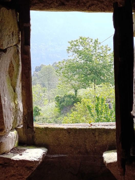 Palheiro em pedra com terreno
