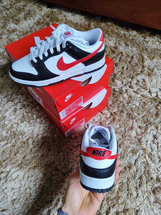 Nike Dunk Low Red Swoosh Panda 38,5