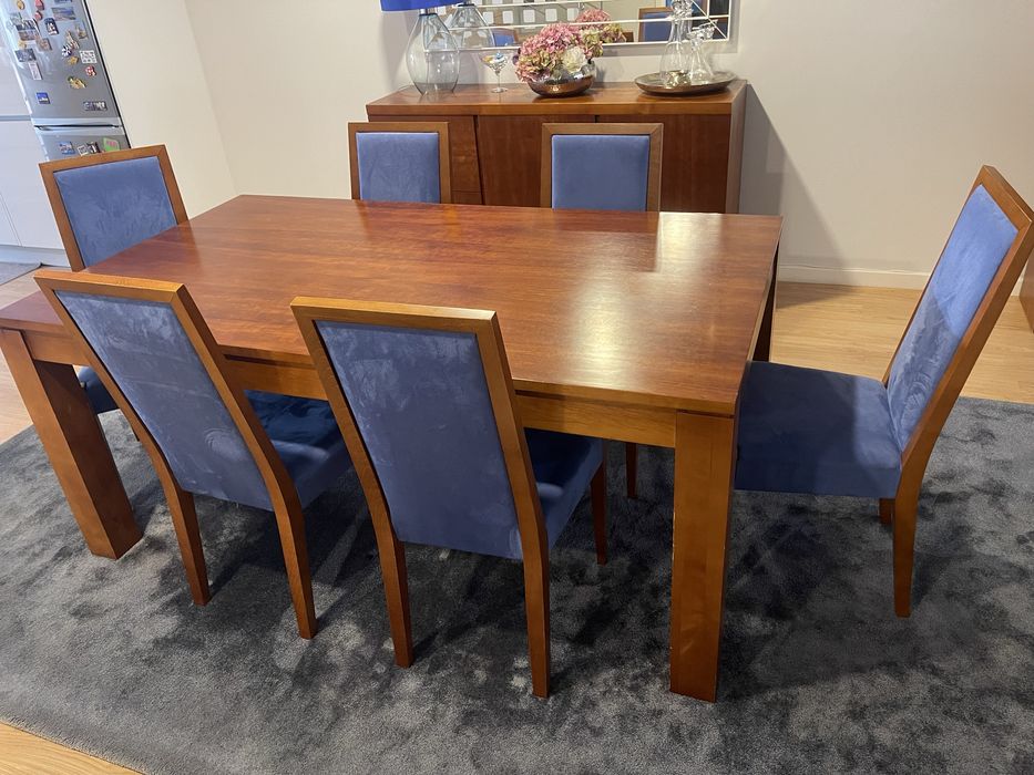 Conjunto de Sala em Cerejeira Maciça – Feito por Medida em Paços de Ferreira