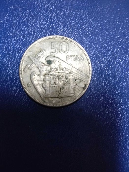 Moeda 50 pesetas rara 1957