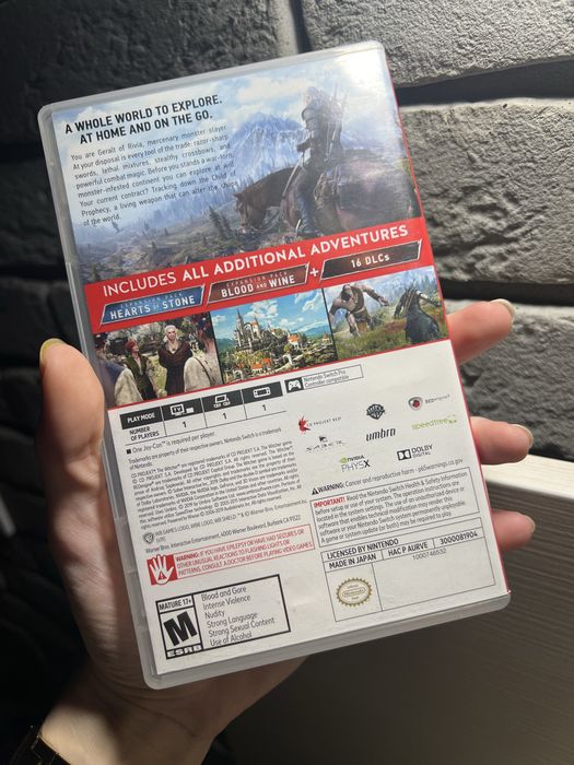 Nintendo Switch Witcher Complete Edition Відьмак картридж