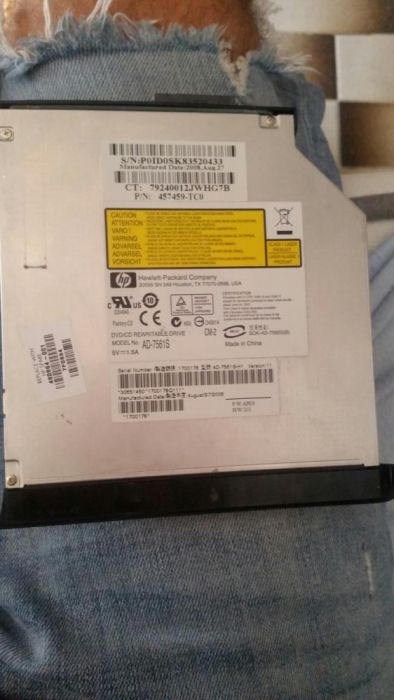 HP tx2500 DVD and CD Drive64739896227330120